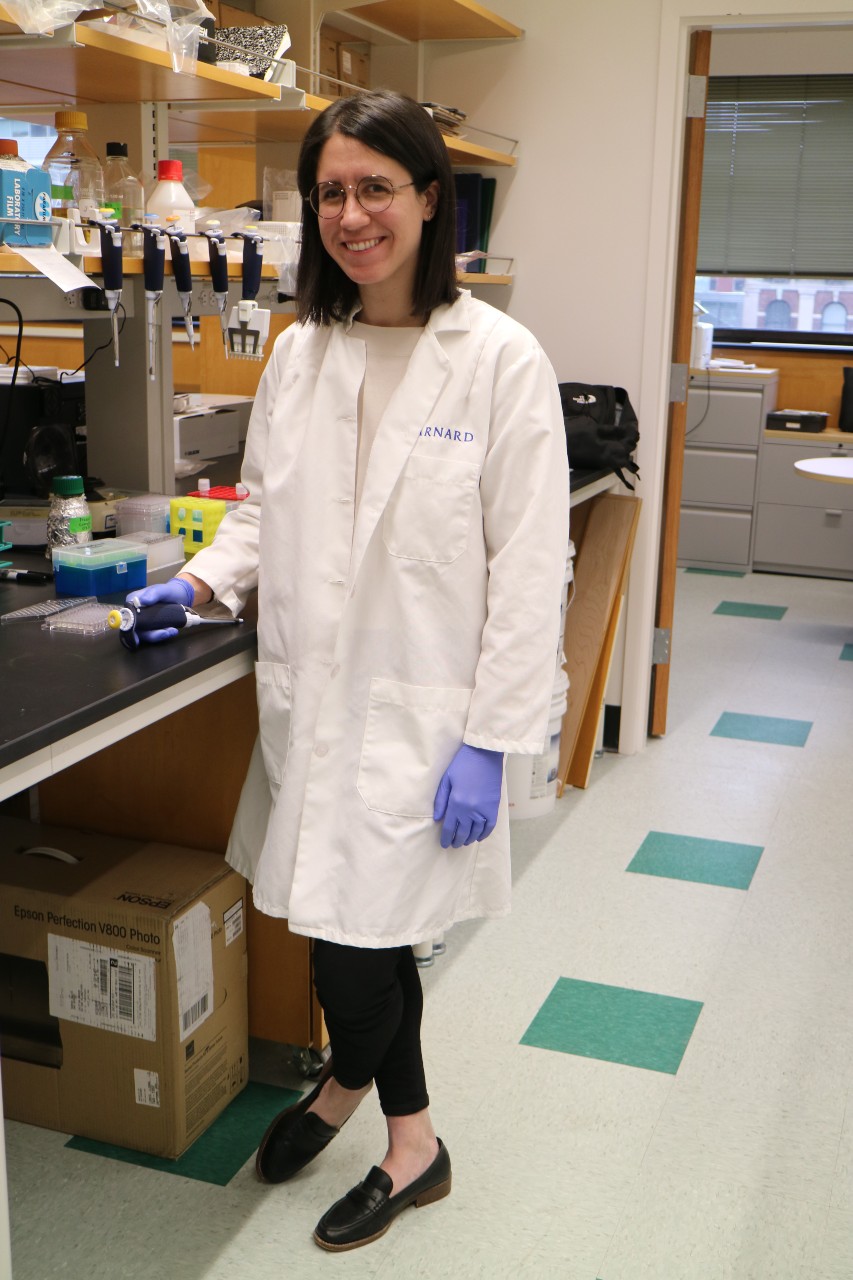Dr. Allison Lopatkin in the lab