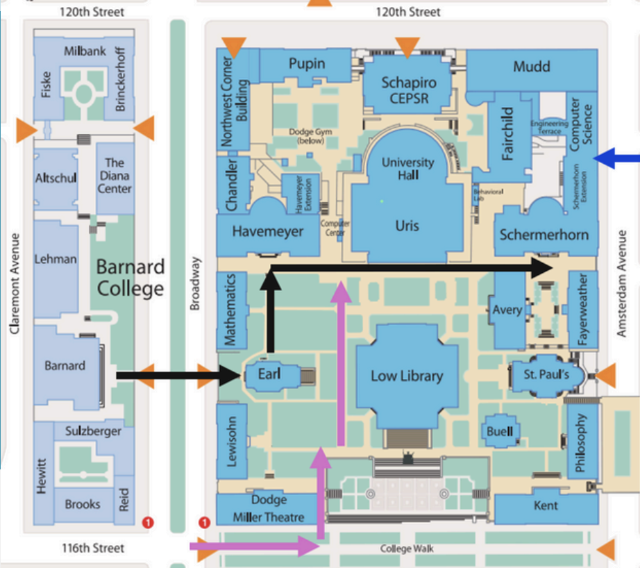 Instructions on how to reach schermerhorn