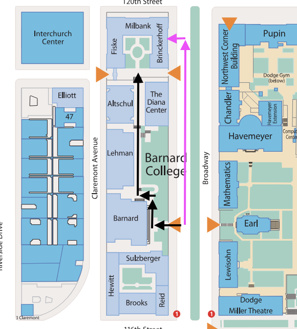 map to milbank