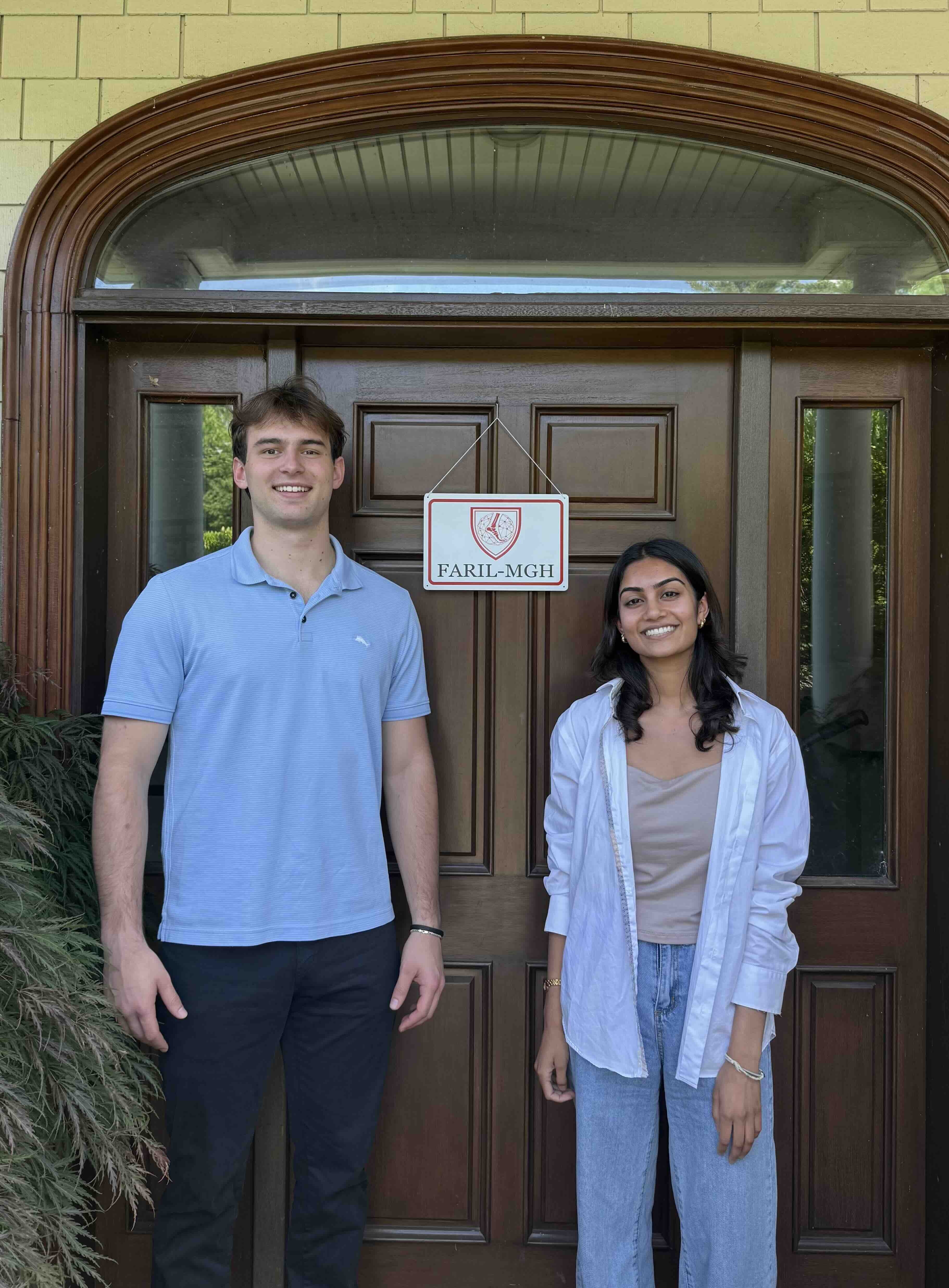 A picture of Nandini and her teammate Eddie Webb.