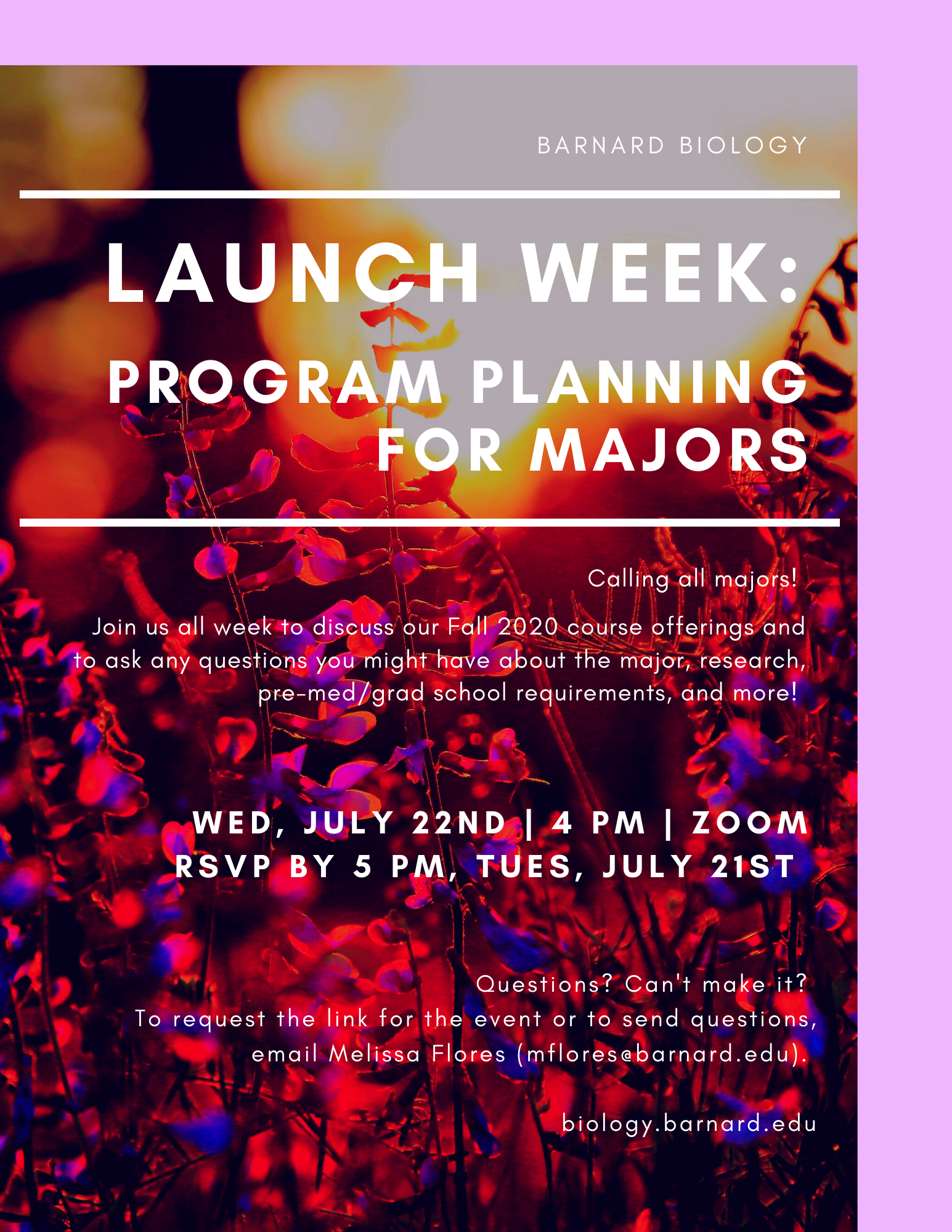 Majors Program Planning Flyer