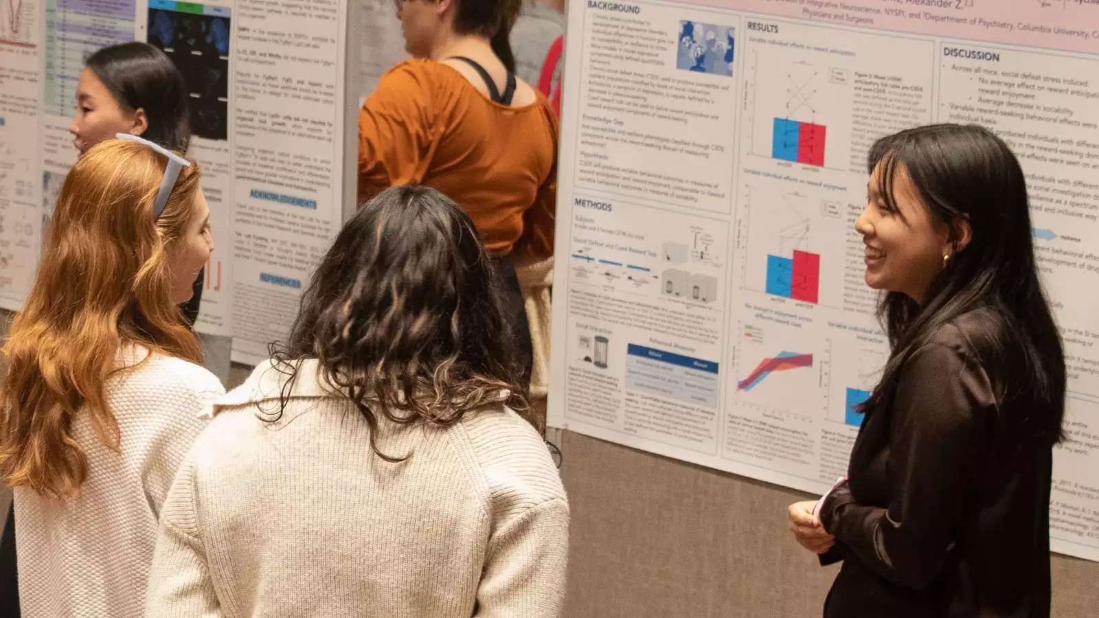 Students present their research at the 2023 biology symposium